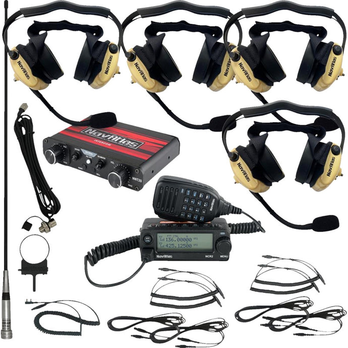 Navatlas NI2RBHBE4 Wide Kit with Behind the Head Headset - Four Premium Headsets - Beige