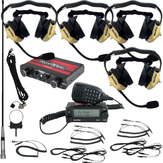 Navatlas NI2RBHBE4 Wide Kit with Behind the Head Headset - Four Premium Headsets - Beige