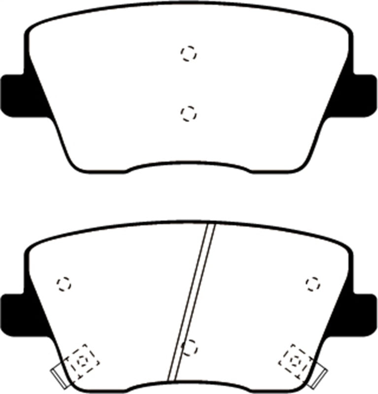 Load image into Gallery viewer, Ebc DP22344 EBC Greenstuff Brake Pad Sets
