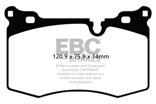 Ebc DP41854R EBC Yellowstuff Brake Pad Sets