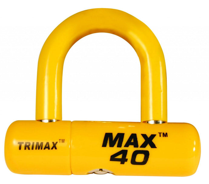 Trimax MAX40YL Ultra-High Max 40 Security Disc/Cable Lock - Yellow