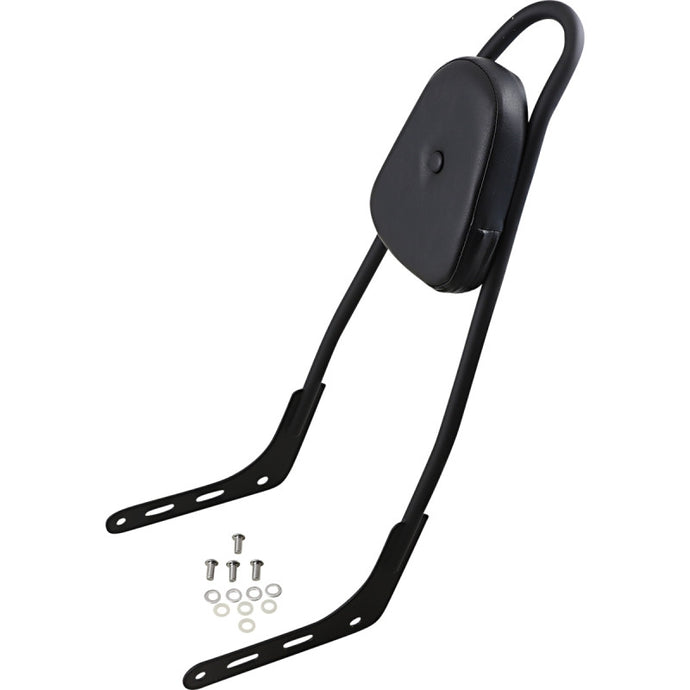 Motherwell 156T18-MB-SK-WP One-Piece Skull Insert Sissy Bars - 25in. - Matte Black