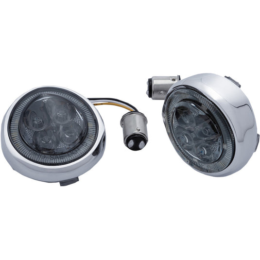 Ciro 45600 Fang Signal Light Insert - Front - Chrome