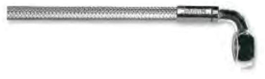 Magnum 36254SW Sterling Chromite II E-Z Align Single Disc Front Brake Line - 90deg. Top Angle - 54in.