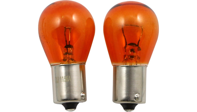 Peak Lighting 1156A-BPP Miniature Light Bulbs - Amber - 12.8V - 27w