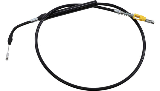 La Choppers LA-8056C13B Clutch Line - Black Vinyl Braided with 12-14in. Ape Hangers