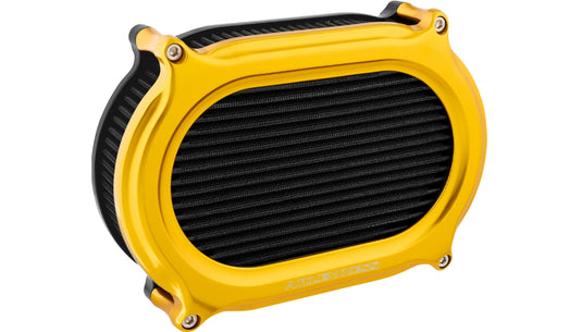 Arlen Ness 600-172 Stage II Oval Air Cleaners - Black Anodized