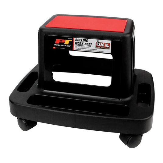 Performance Tools W85026 Rolling Work Seat - 18in. x 13.4in. x 12.4in.