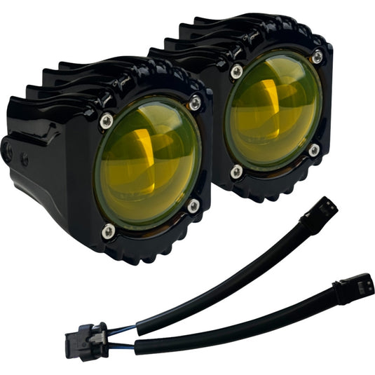 Custom Dynamics SD-FOG-5Y Shark Demon High Performance LED Fog Light - Yellow