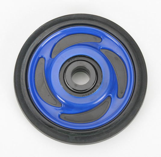 Parts Unlimited 4702-0041 Colored Idler Wheel - 5.35in. x .75in. (With Insert) - Indy Blue