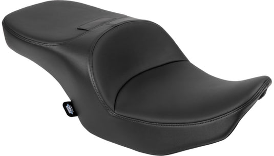 Drag Specialties 0801-2171 Freedom 2-up Seat - Smooth - Solar-Reflective Leather (Black)