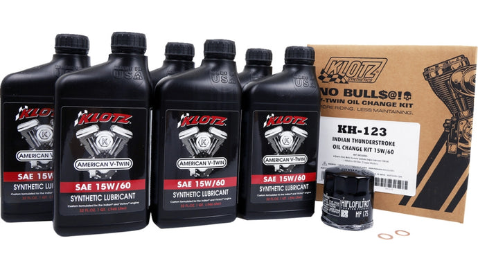 Klotz Oil KH-123 Synthetic Oil Change Kit - 20W/40