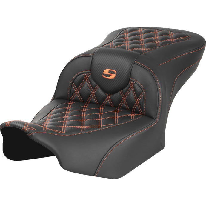 Saddlemen 823-07-20603 Roadsofa CF LS Seat without Backrest - Orange Stitching
