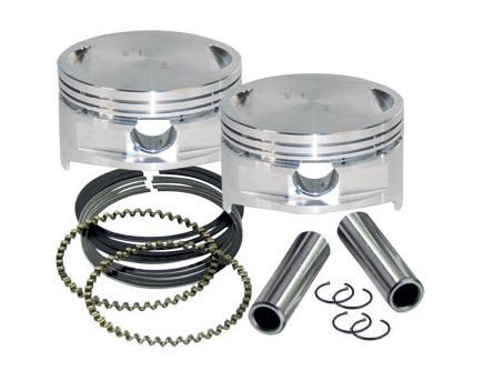 S&S Cycle 92-1214 Forged Piston Kit for 106ci. Stroker Kit - Standard Bore 3 7/8in. - .005in. Oversized