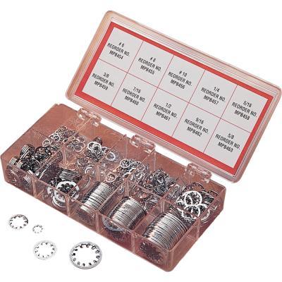 Drag Specialties DS-190502 Chrome Inside Star Washer Assortment