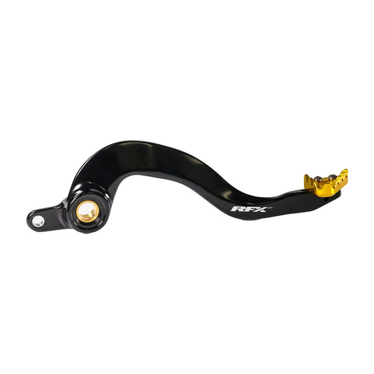 Rfx FXRB 30101 99YL Pro Series Rear Brake Pedal with Folding Tip - Yellow