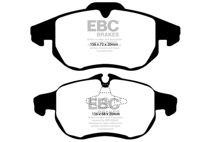 Ebc DP41414R EBC Yellowstuff Brake Pad Sets