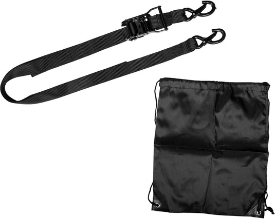 Fire Power 29-13025 1.5in. Ratchet Soft Tie-Down - Black