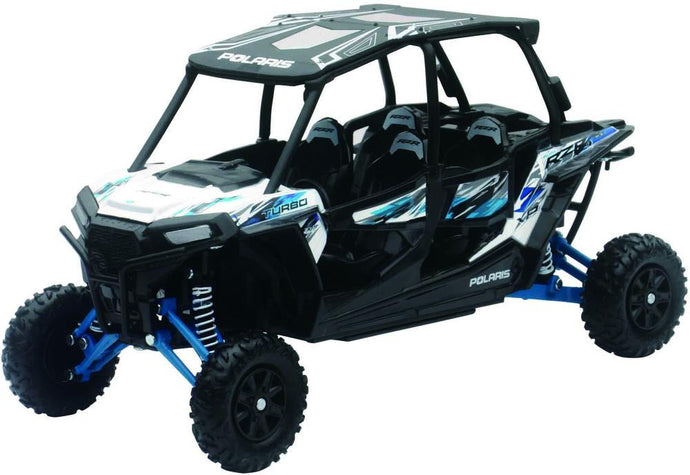 New Ray Toys 57843B 1:18 Scale ATV - Polaris RZR 4 Turbo XP Matte White Lightning
