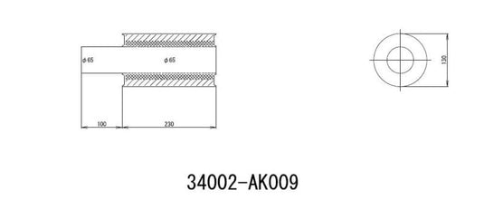 Hks 34002-AK009 HKS Exhaust - Universal Mufflr