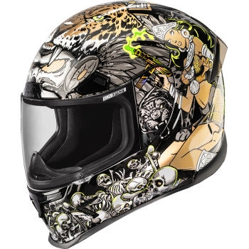 Icon Airframe Pro Aztec Nine Helmet (Medium, Gold)