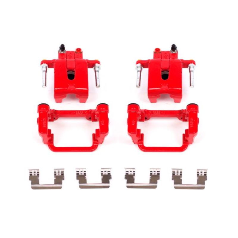 Load image into Gallery viewer, Powerstop S4992 PSB Red Calipers
