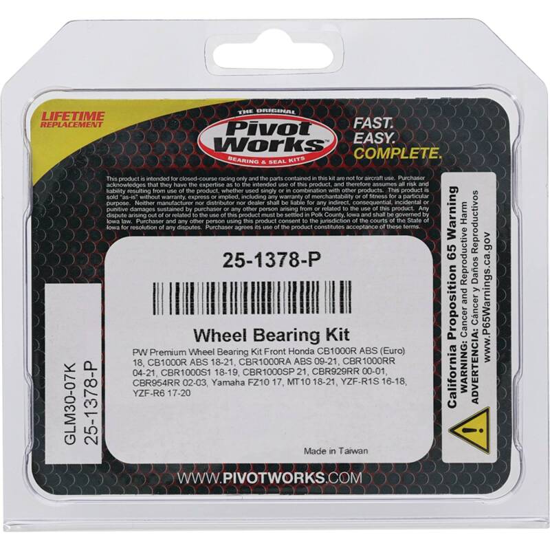 Load image into Gallery viewer, Pivot Works 25-1378-P PIV Wheel Bearing Kit

