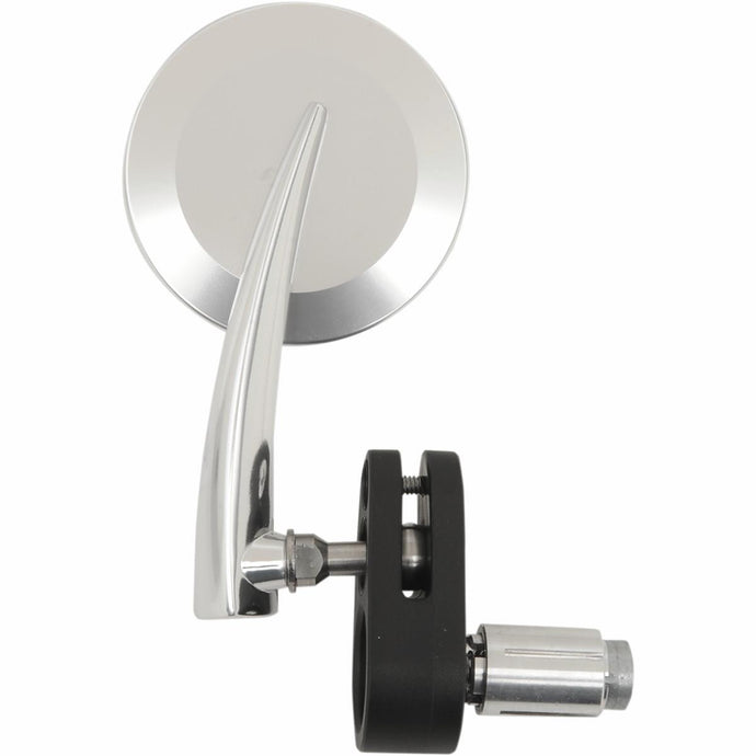 Emgo 20-34043 Aluminum 3in. Bar End Mirror - Polished - Right