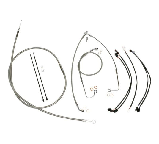 Magnum 589782 Stainless Steel XR Handlebar Installation Kit for 15-17in. Ape