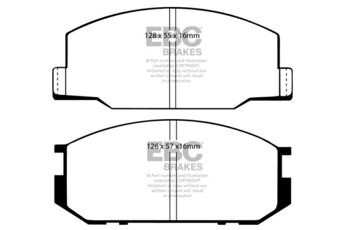 Ebc DP4456R EBC Yellowstuff Brake Pad Sets
