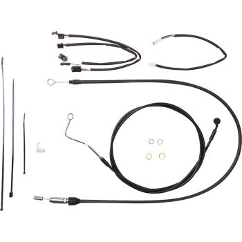 Magnum 4861151 XR Black Dot Handlebar Installation Kit - 12in-14in. - Black Fittings