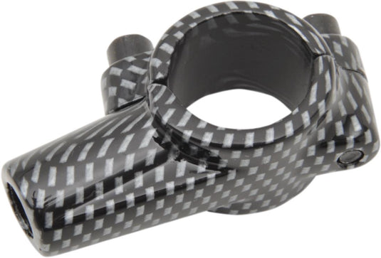 Emgo 20-28122 Handlebar Mirror Mount for 7/8in. Handlebar - Carbon Fiber