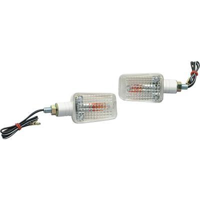 K&S Technologies 25-8111 Mini-Stalk Marker Lights - White with Clear Lens