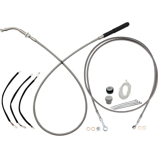 Fat Baggers, Inc. 249010 EZ Install Upper Clutch Cable Kit - 10in. - Stainless