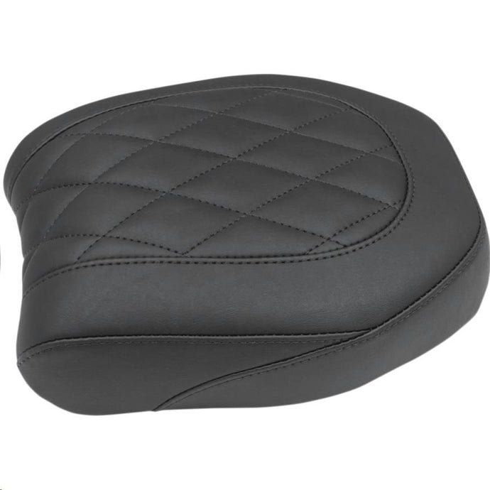 Mustang 75039 Wide Tripper Forward Rear Seat - Diamond Stitch - Black