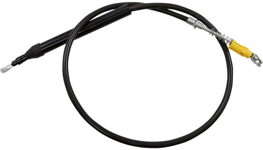 La Choppers LA-8155C16M Clutch Line - Midnight Braided with 15-17in. Ape Hangers