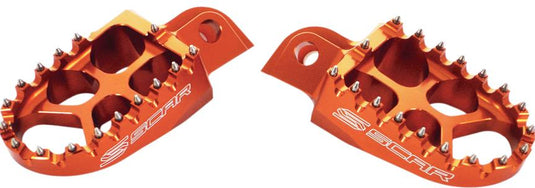 Scar Racing S5585OR Evolution Racing Footpegs - Orange