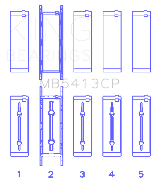 King Engine Bearings MB5413CP KING Main Bearings