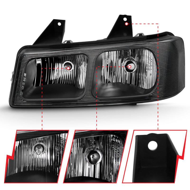 Load image into Gallery viewer, Anzo 111474 ANZ Crystal Headlights

