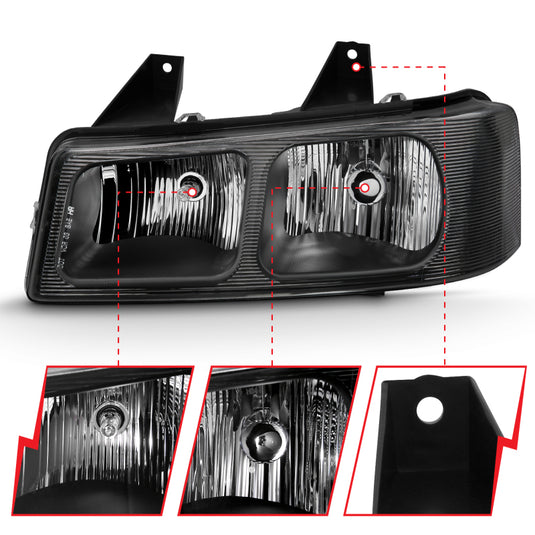 Anzo 111474 ANZ Crystal Headlights