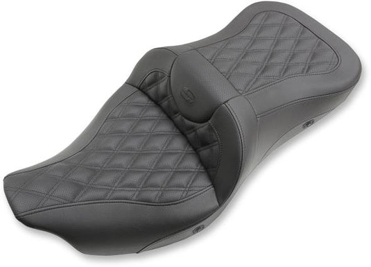 Saddlemen 808-07B-184HCT Extended Reach Heated Road Sofa LS Seat without Drivers Backrest