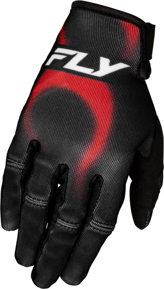 Fly Racing Kinetic Torch Youth Gloves (Large, Black/Red/White)