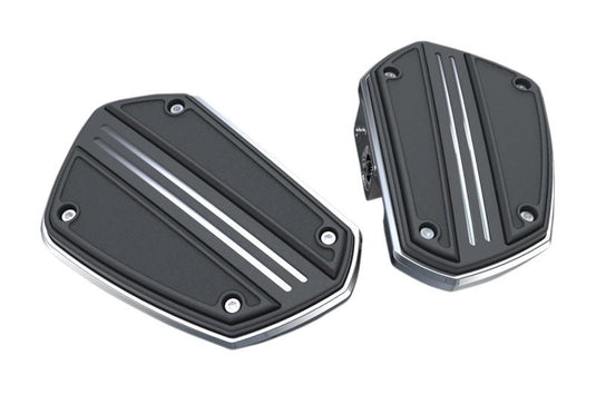 Ciro 60301 Twin Rail Mini Floorboards without Mounts - Chrome