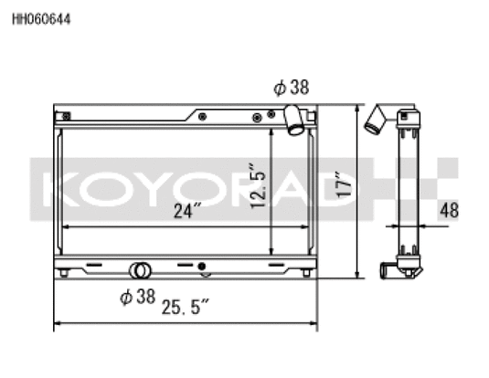 Koyo HH060644 KOY Racing Radiators