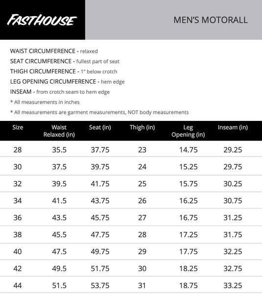 Fasthouse Motoralls