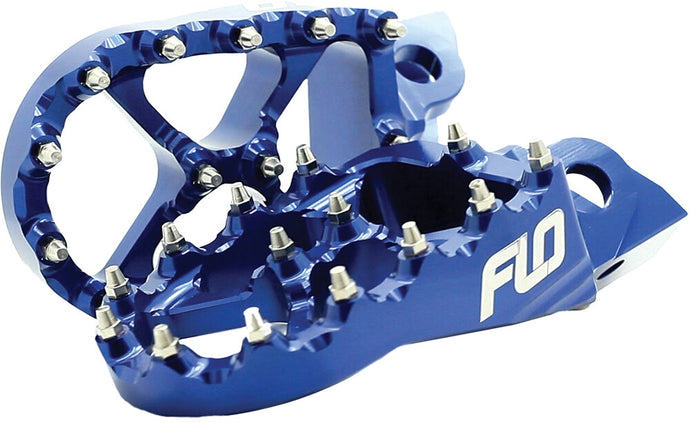Flo Motorsports FPEG-795-4BLU Pro Series Footpegs - Blue