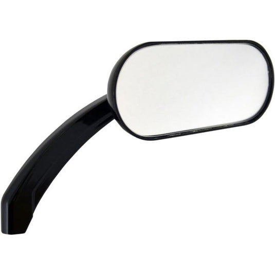Drag Specialties 0640-0786 Oval Mirror - Gloss Black