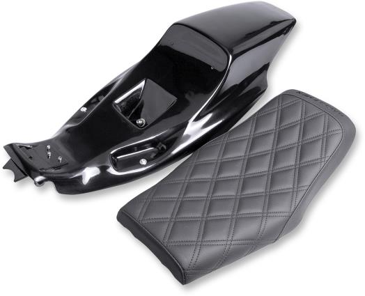 Saddlemen Z4281 Eliminator Tail Section/Seat Kit - Lattice Stitch