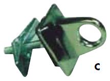 Erickson 01011 2in. Chrome Anchor
