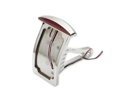 Drag Specialties 0906-6041 Axle Mount Taillight - Half-Moon - Curved Vertical